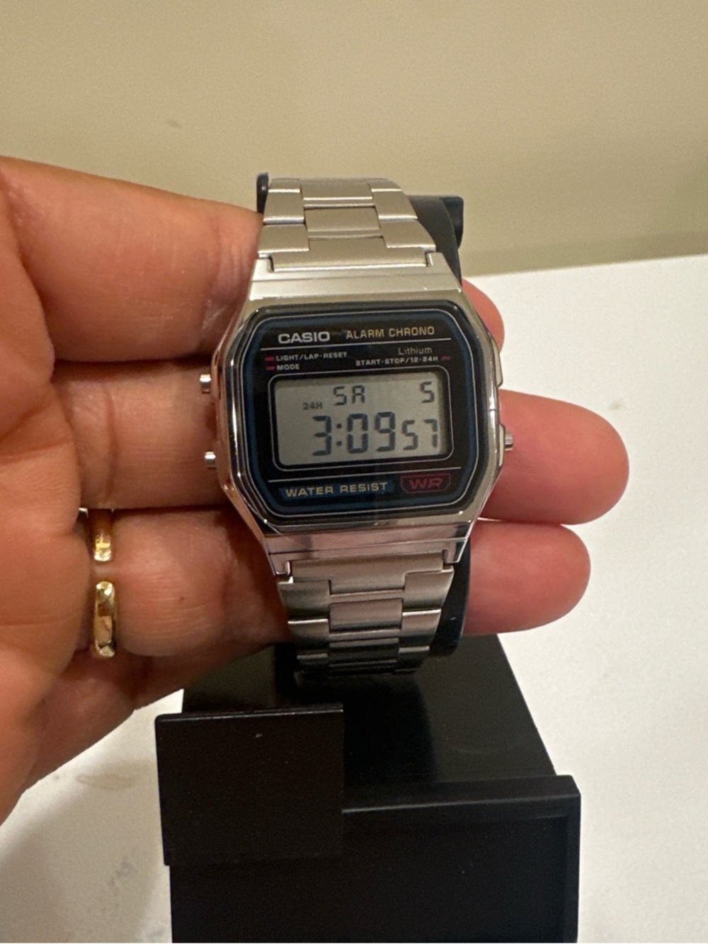 Silver Stainless Steel Smartwatch Band - Casio